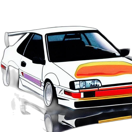 car, photorealistic, concept art, anime transparent PNG cut-out