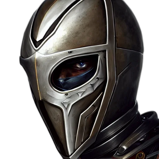 mask, robot, face, concept art, comic book art, fantasy art, photorealistic, perfectly transparent PNG cut-out