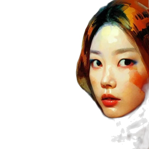 face, mask, oil painting, photorealistic transparent PNG cut-out