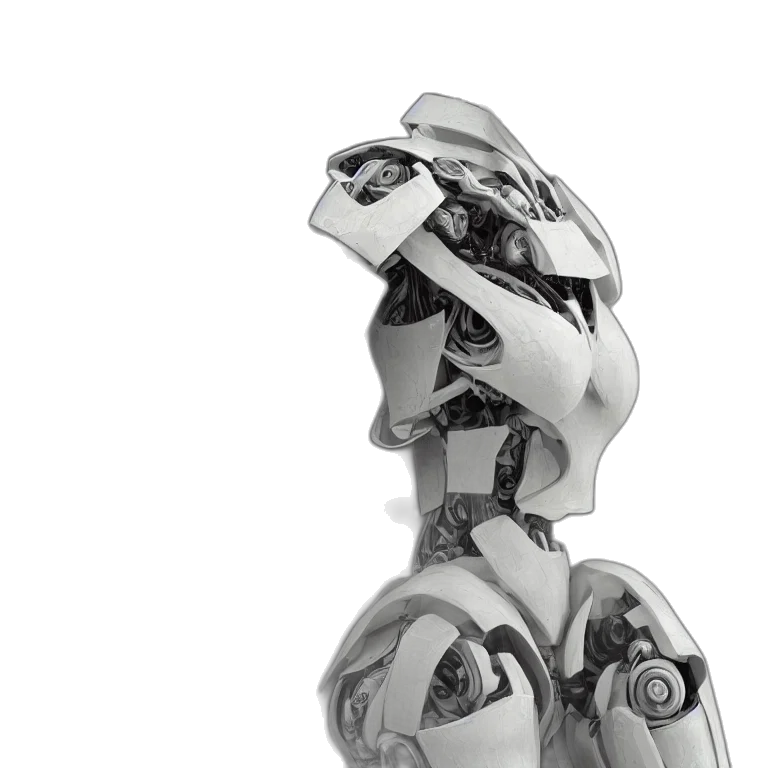 robot, jewelry, mask, crown transparent PNG cut-out