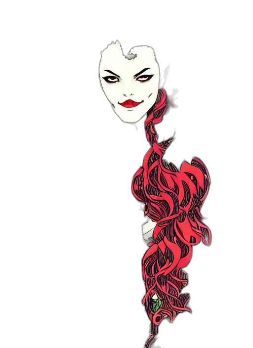 mask, crown, staff, hair, concept art, comic book art, cartoon, fantasy art transparent PNG cut-out