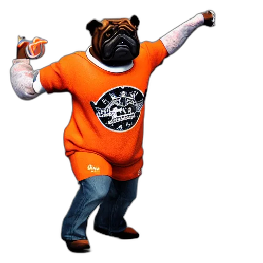 staff, jacket, animal, 3d render transparent PNG cut-out