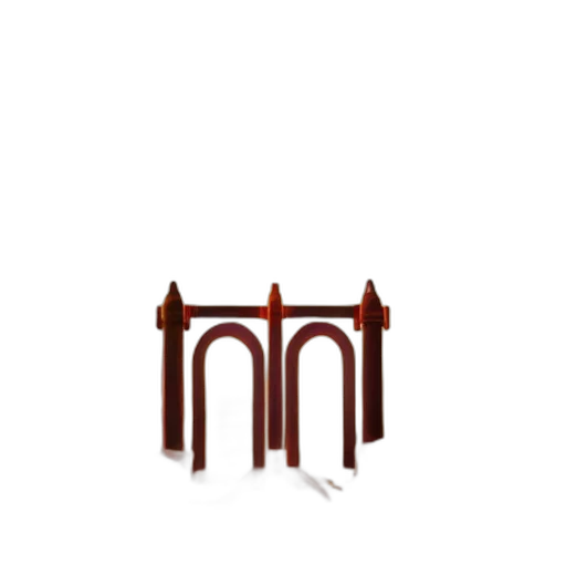 furniture, staff, crown, jewelry, 3d render, pixel art, concept art, photorealistic transparent PNG cut-out