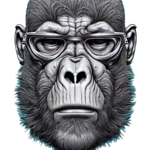 animal, face, mask, creature, photorealistic, comic book art, concept art, cartoon transparent PNG cut-out