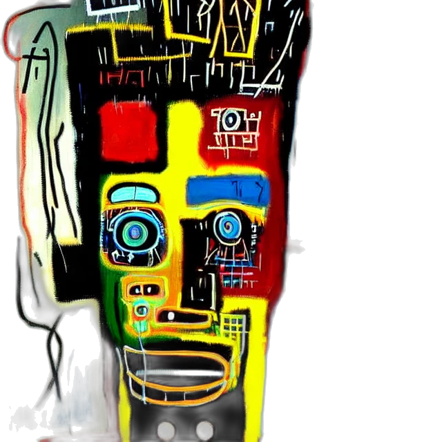 robot, mask, face, bottle, concept art, cyberpunk, comic book art, cartoon transparent PNG cut-out