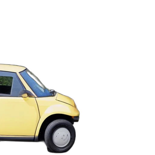car, 3d render, concept art, photorealistic transparent PNG cut-out