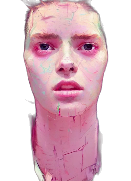 face, mask, robot, creature transparent PNG cut-out