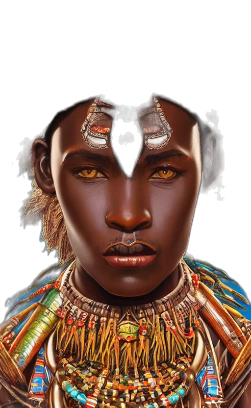 jewelry, face, mask, crown, photorealistic, concept art, fantasy art, comic book art transparent PNG cut-out