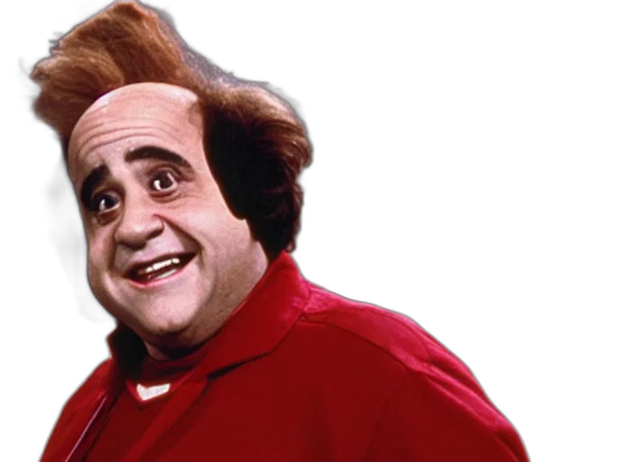 hat, hair, face, staff, broadcast, still, danny, devito transparent PNG cut-out