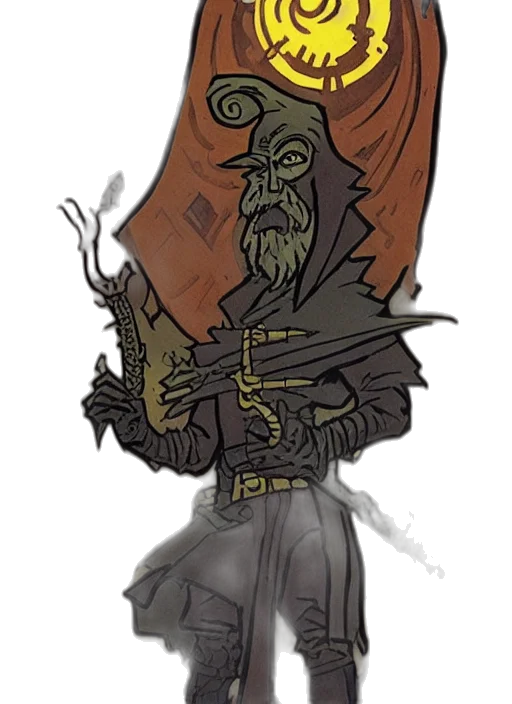 staff, mask, creature, concept art transparent PNG cut-out