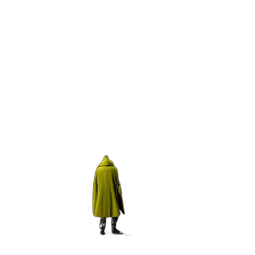jacket, robot, creature, staff transparent PNG cut-out