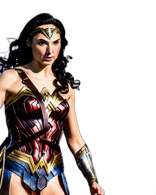 comic book art, gal, gadot, wonder transparent PNG cut-out