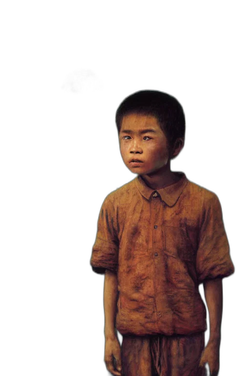 face, staff, jacket, creature transparent PNG cut-out