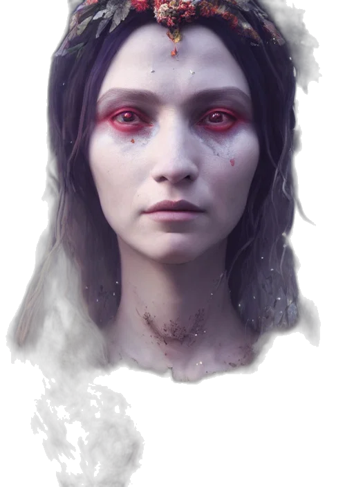 face, mask, creature, concept art transparent PNG cut-out