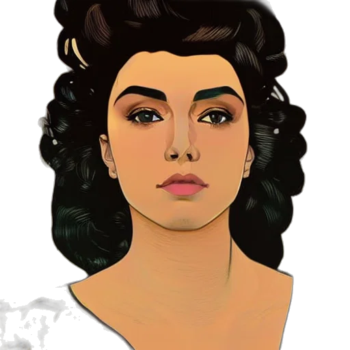 face, crown, jewelry, cartoon transparent PNG cut-out