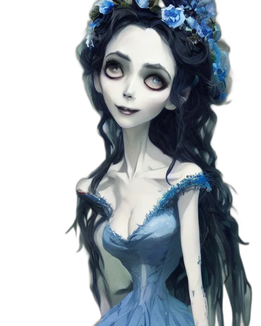 dress, face, mask, crown, fantasy art, concept art, cartoon, photorealistic transparent PNG cut-out