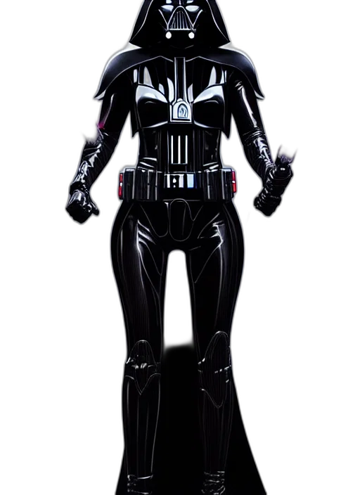 robot, staff, mask, concept art, comic book art, 3d render, cyberpunk, dark transparent PNG cut-out