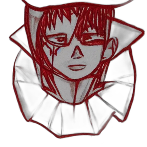 face, mask, hat, anime, concept art, pixel art, cartoon, red transparent PNG cut-out