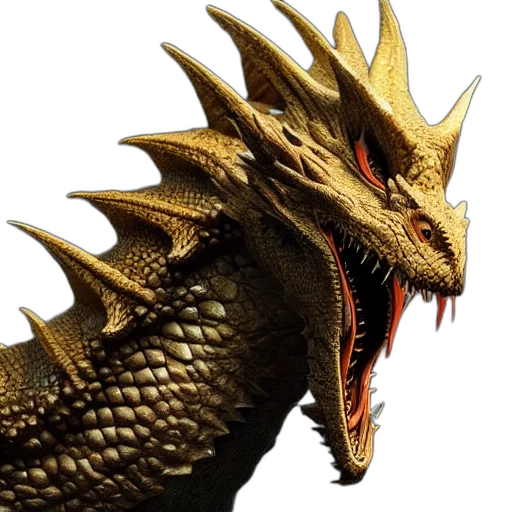 dragon, animal, creature, 3d render, photorealistic, concept art, fantasy art, realistic transparent PNG cut-out