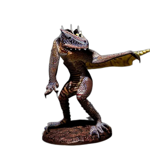 dragon, creature, staff, sword, concept art, 3d render, fantasy art, photorealistic transparent PNG cut-out