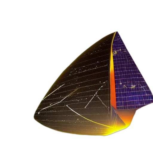 umbrella, hat, 3d render, outer space transparent PNG cut-out