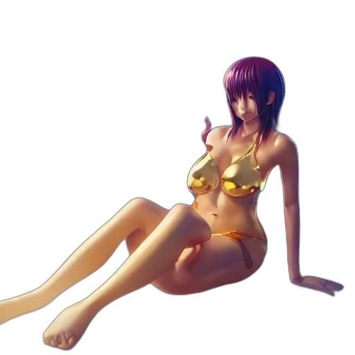 dress, jewelry, robot, concept art, 3d render, fantasy art, photorealistic, beach transparent PNG cut-out