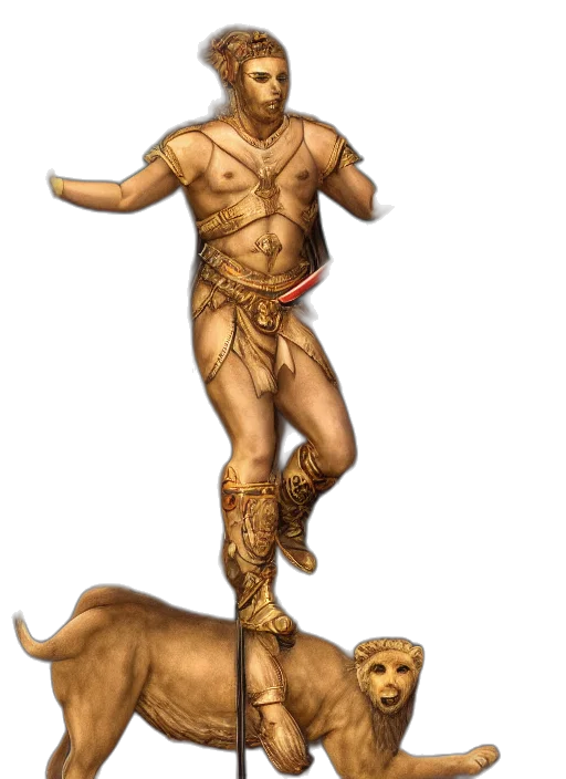 staff, animal, creature, concept art, fantasy art, 3d render, photorealistic, full transparent PNG cut-out