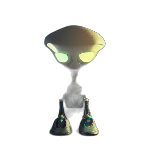 robot, staff, creature, hat, 3d render, concept art, pixel art, fantasy art transparent PNG cut-out