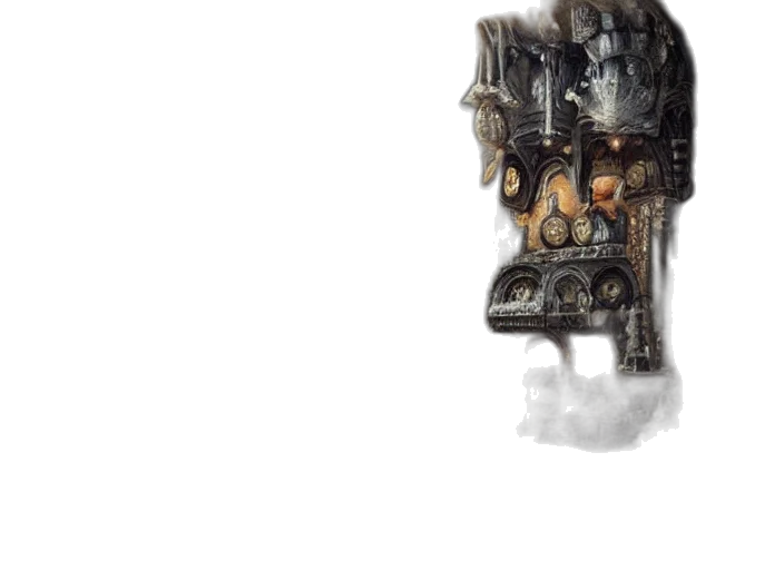 robot, mask, face, weapon transparent PNG cut-out