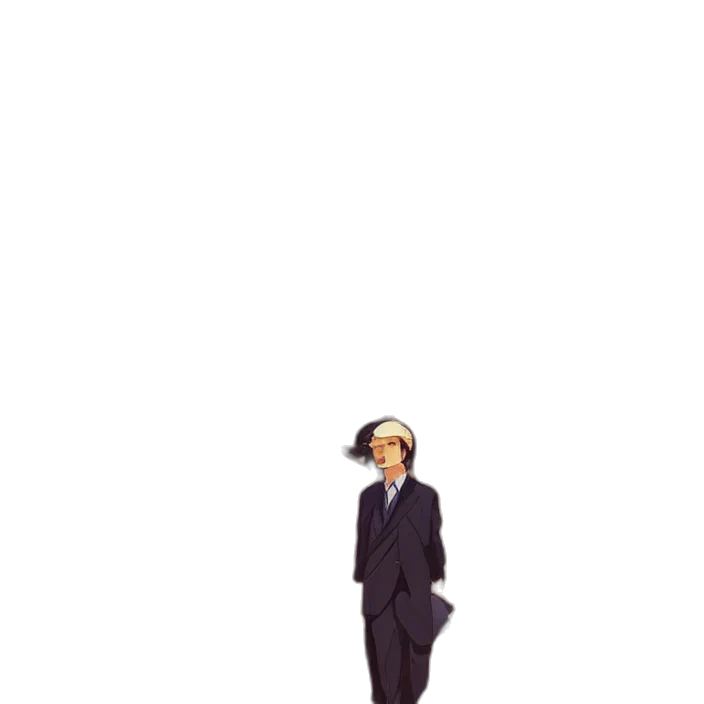 hat, staff, umbrella, pixel art transparent PNG cut-out