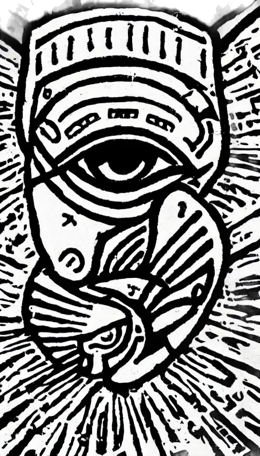 mask, face, robot, creature, comic book art, cartoon, concept art, pencil sketch transparent PNG cut-out