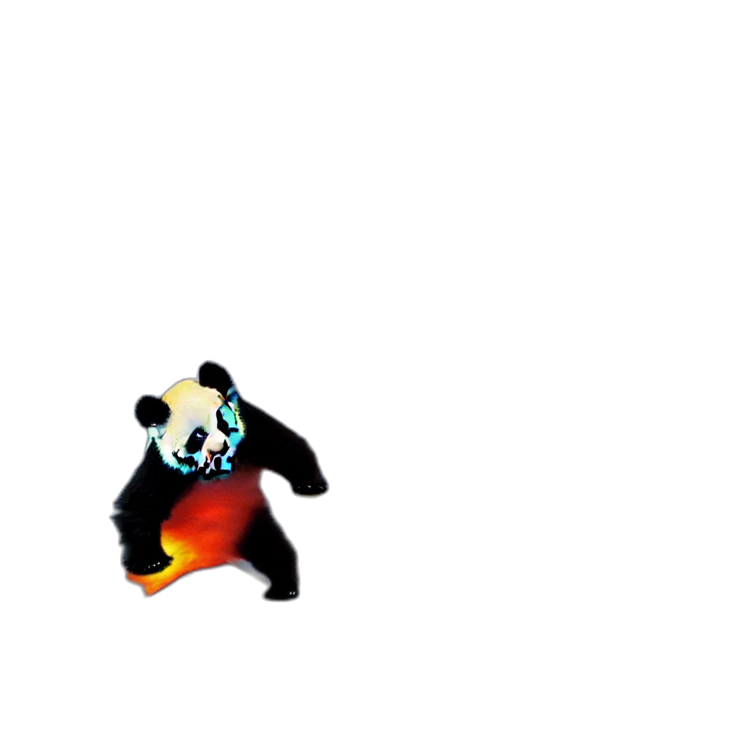 animal, mask, creature, robot, pixel art, concept art, 3d render, fire transparent PNG cut-out