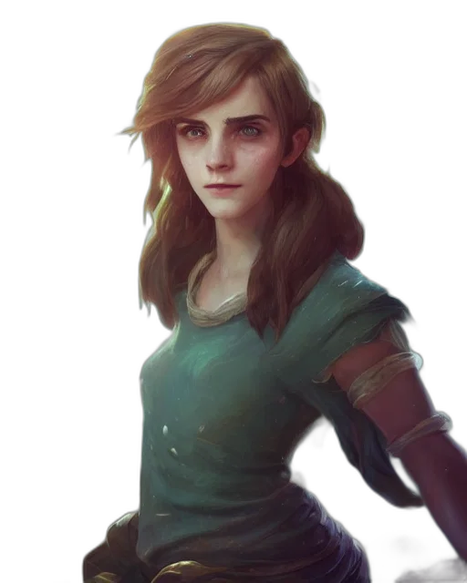 face, dress, staff, sword, fantasy art, concept art, photorealistic, oil painting transparent PNG cut-out