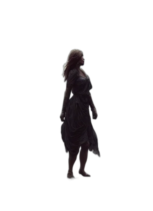 dress, staff, jacket, creature, concept art, 3d render, fantasy art, pixel art transparent PNG cut-out