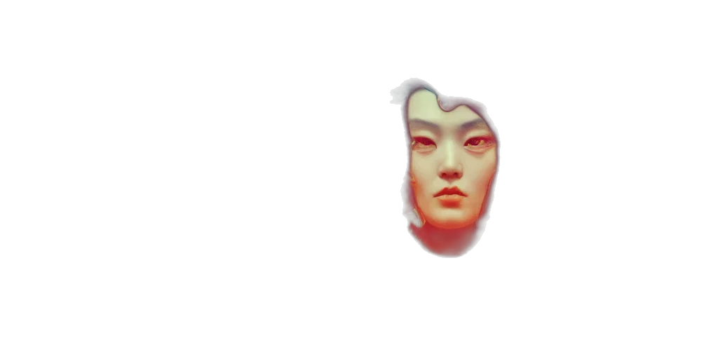 mask, face, crown, robot, vaporwave, 3d render, pixel art, photorealistic transparent PNG cut-out