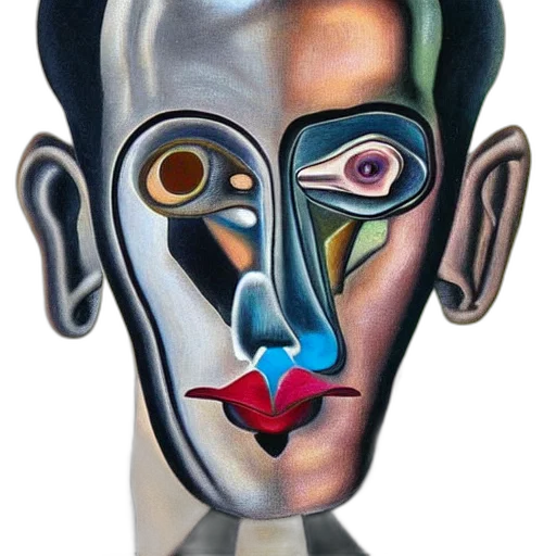 mask, face, robot, jewelry, photorealistic, cartoon, concept art, 3d render transparent PNG cut-out