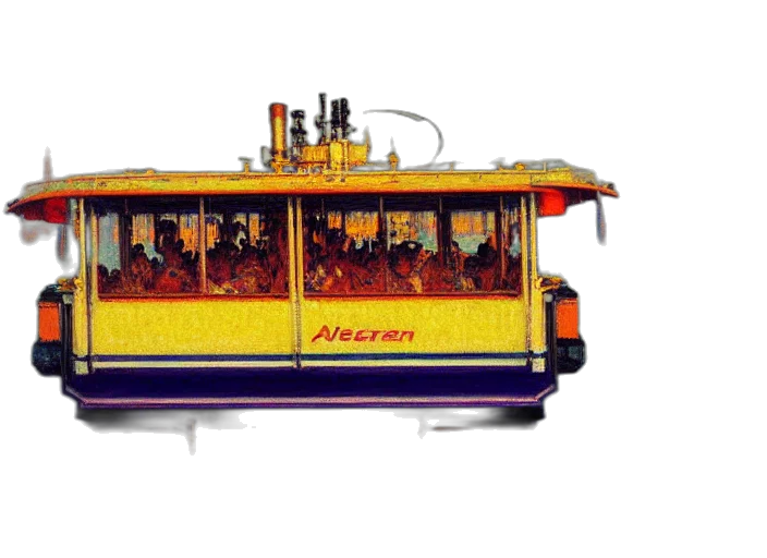 car, 3d render, concept art, neon, robotic, cyberpunk, steamboat, senna transparent PNG cut-out