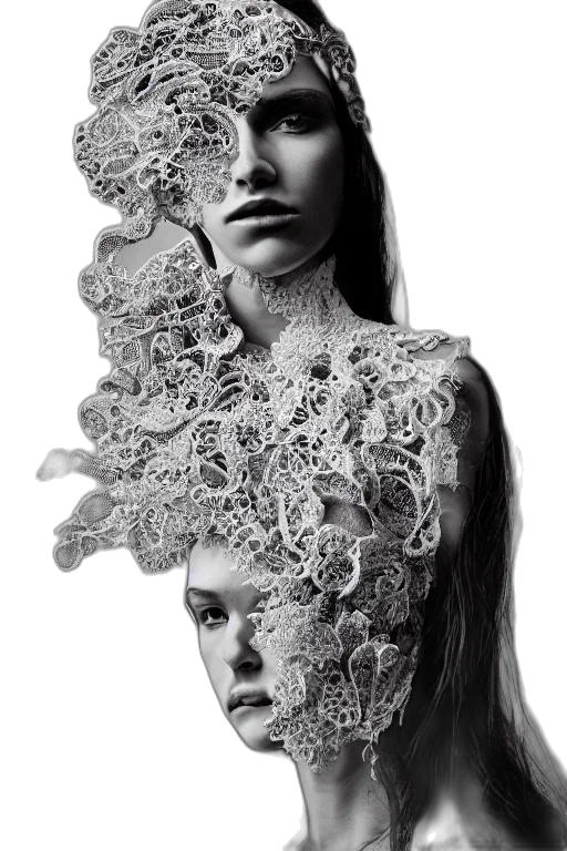 mask, dress, crown, face, photorealistic, fantasy art, concept art, 3d render transparent PNG cut-out