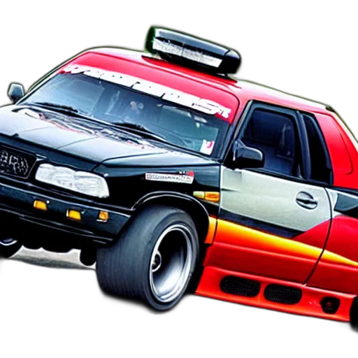 car, photorealistic, concept art, 3d render transparent PNG cut-out