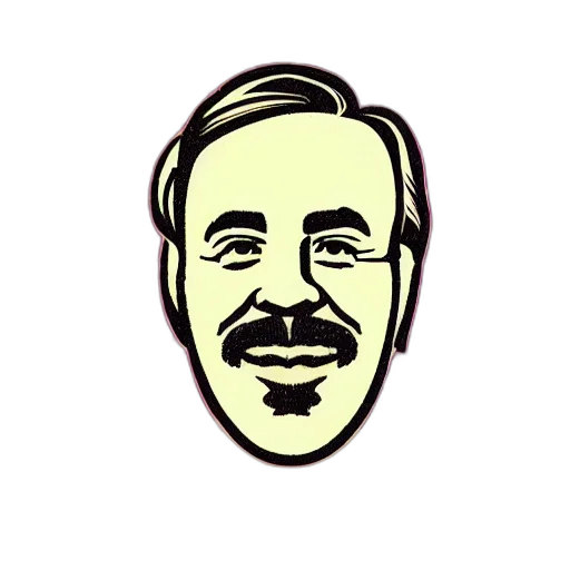face, staff, cartoon, pixel art transparent PNG cut-out