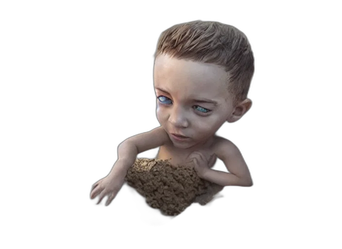 creature, food, face, hair transparent PNG cut-out