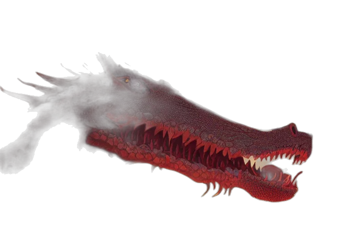 dragon, creature, animal, weapon, concept art, photorealistic, 3d render, fantasy art transparent PNG cut-out