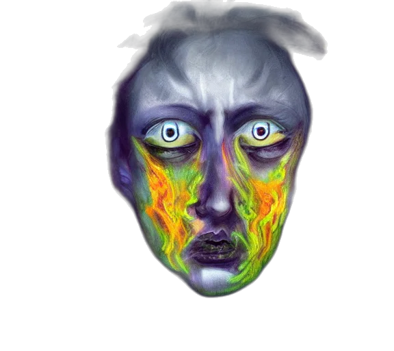 mask, face, creature, staff transparent PNG cut-out