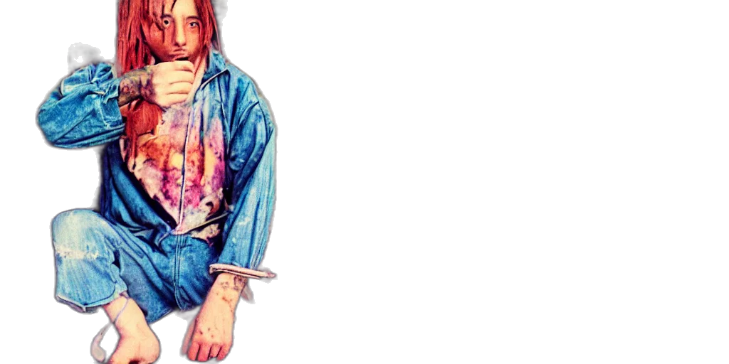 jacket, sword, weapon, watercolor, pixel art, vaporwave, concept art, blue transparent PNG cut-out