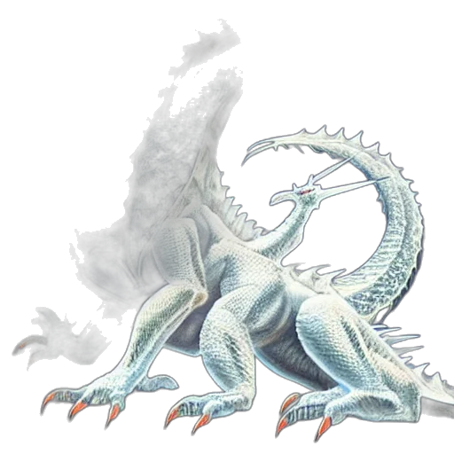 dragon, creature, animal, weapon, concept art, fantasy art, 3d render, photorealistic transparent PNG cut-out