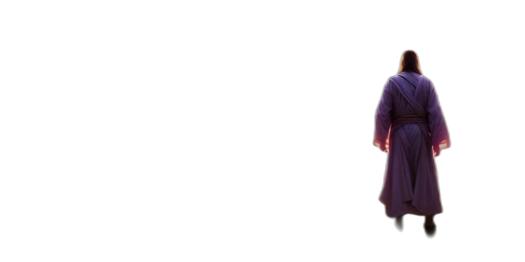 jacket, dress, staff, robot transparent PNG cut-out