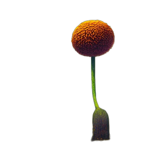 staff, hat, flower, umbrella, 3d render, photorealistic, concept art, forest transparent PNG cut-out