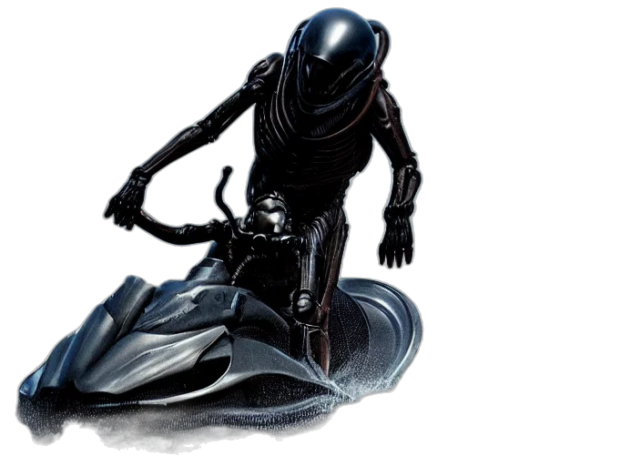 robot, creature, concept art, comic book art, 3d render, photorealistic, film, still transparent PNG cut-out
