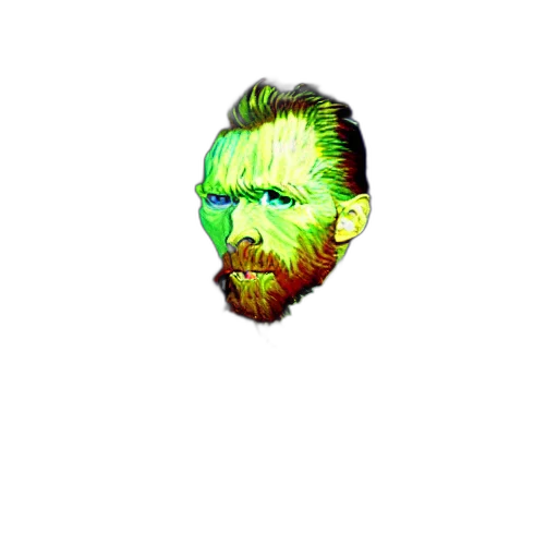 face, mask, hair, robot, pixel art, vaporwave, 3d render, cyberpunk transparent PNG cut-out