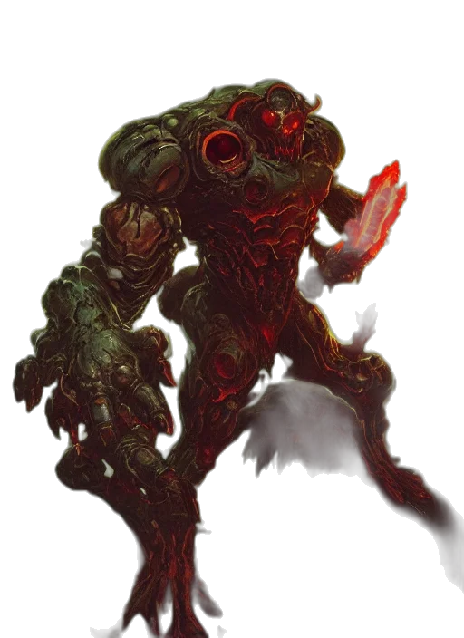 creature, robot, staff, dragon transparent PNG cut-out